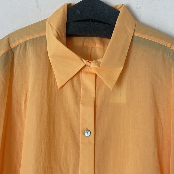Vince Orange Button-Up Shirt 2X NWT - Picture 2 of 6